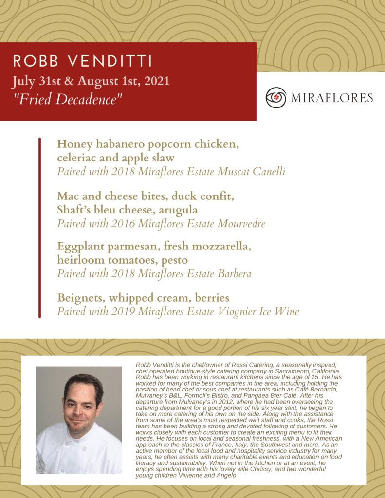 Summer Pairing with Chef Robb Venditti