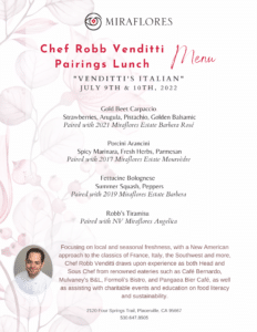 Summer Pairing with Chef Robb Venditti