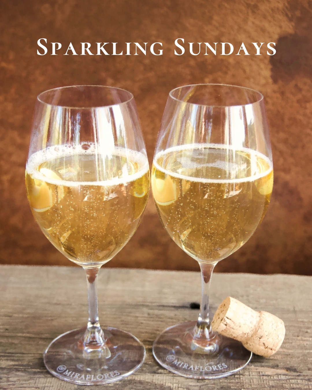 Life is too short to skip the bubbles. Sparkling Sundays are back and we saved a glass for you. 🍾 Sundays only!

#MirafloresWinery