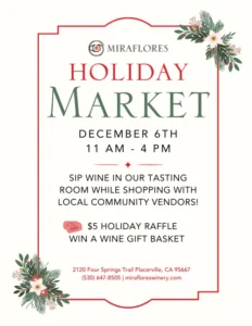 Holiday Market 2026 | Miraflores Winery in El Dorado County